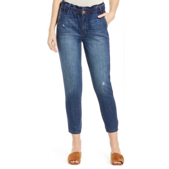 NEW STS Blue Paper Bag Distressed Jeans Womens Waist Size 28 - Picture 1 of 11